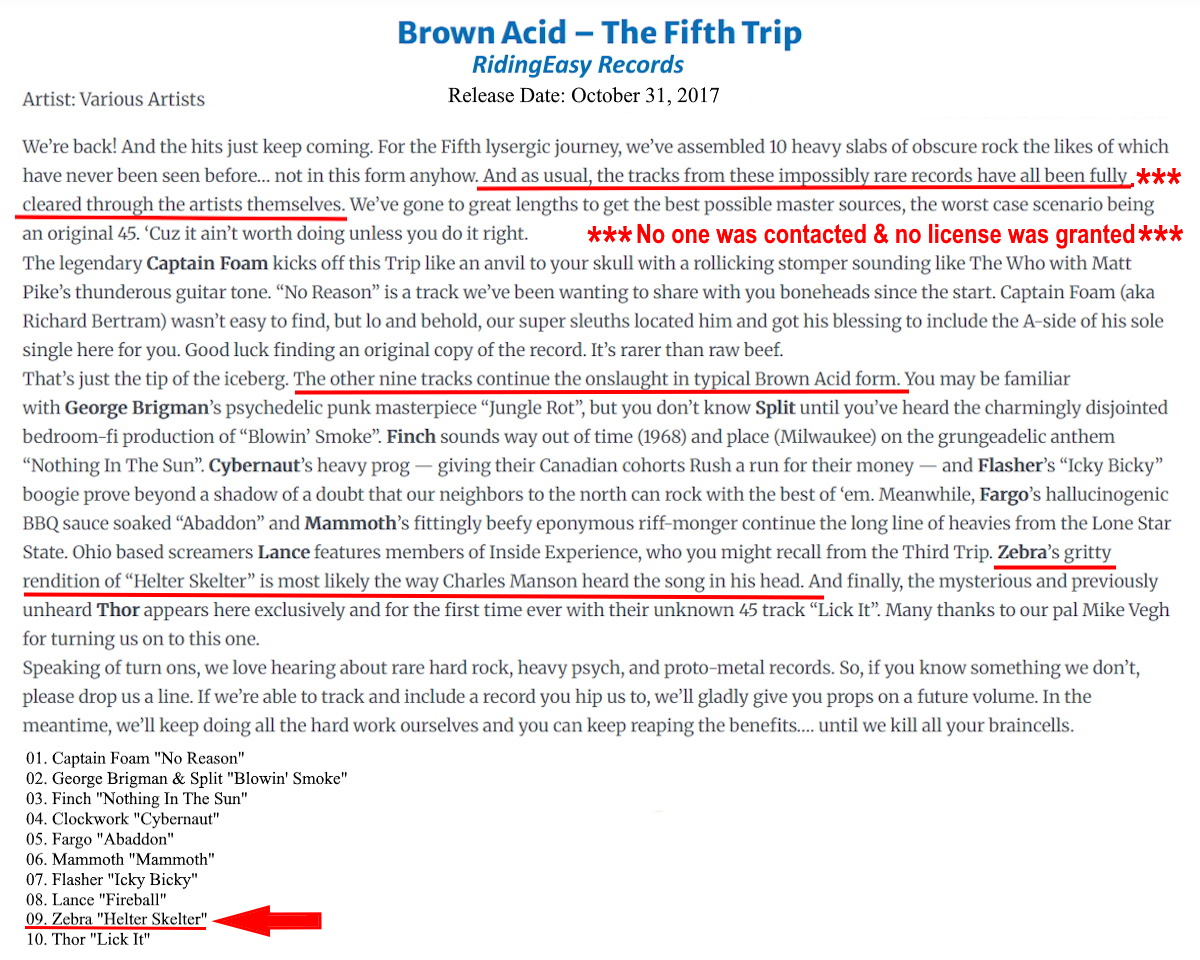 Brown Acid The Fifth Trip